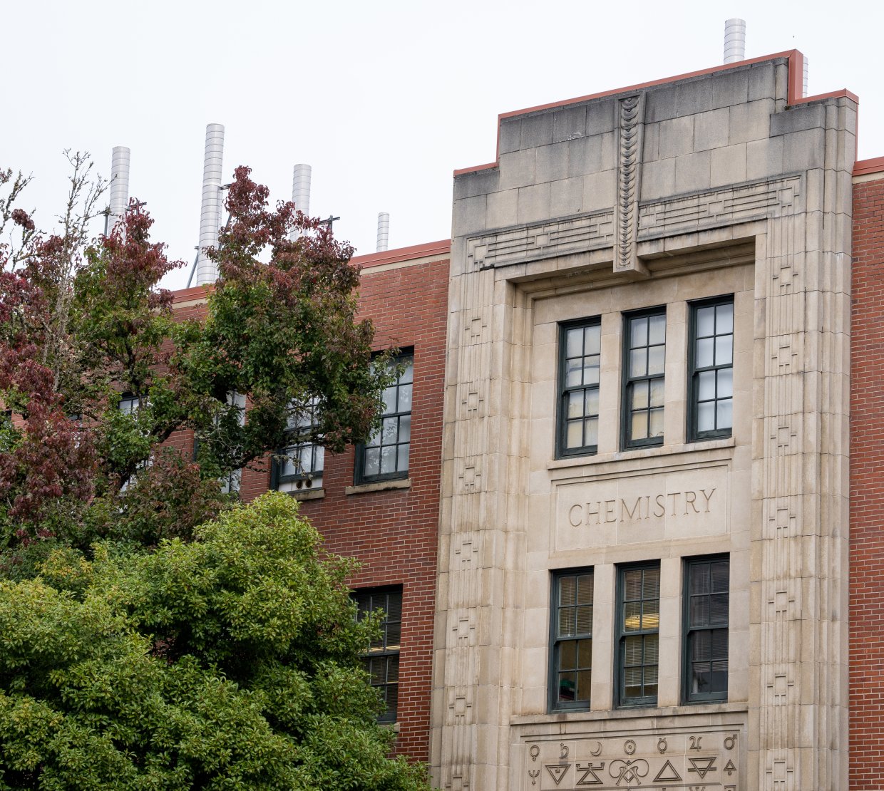 Gilbert Hall on Oregon State University Corvallis. A brick building with "Chemistry" on the front.