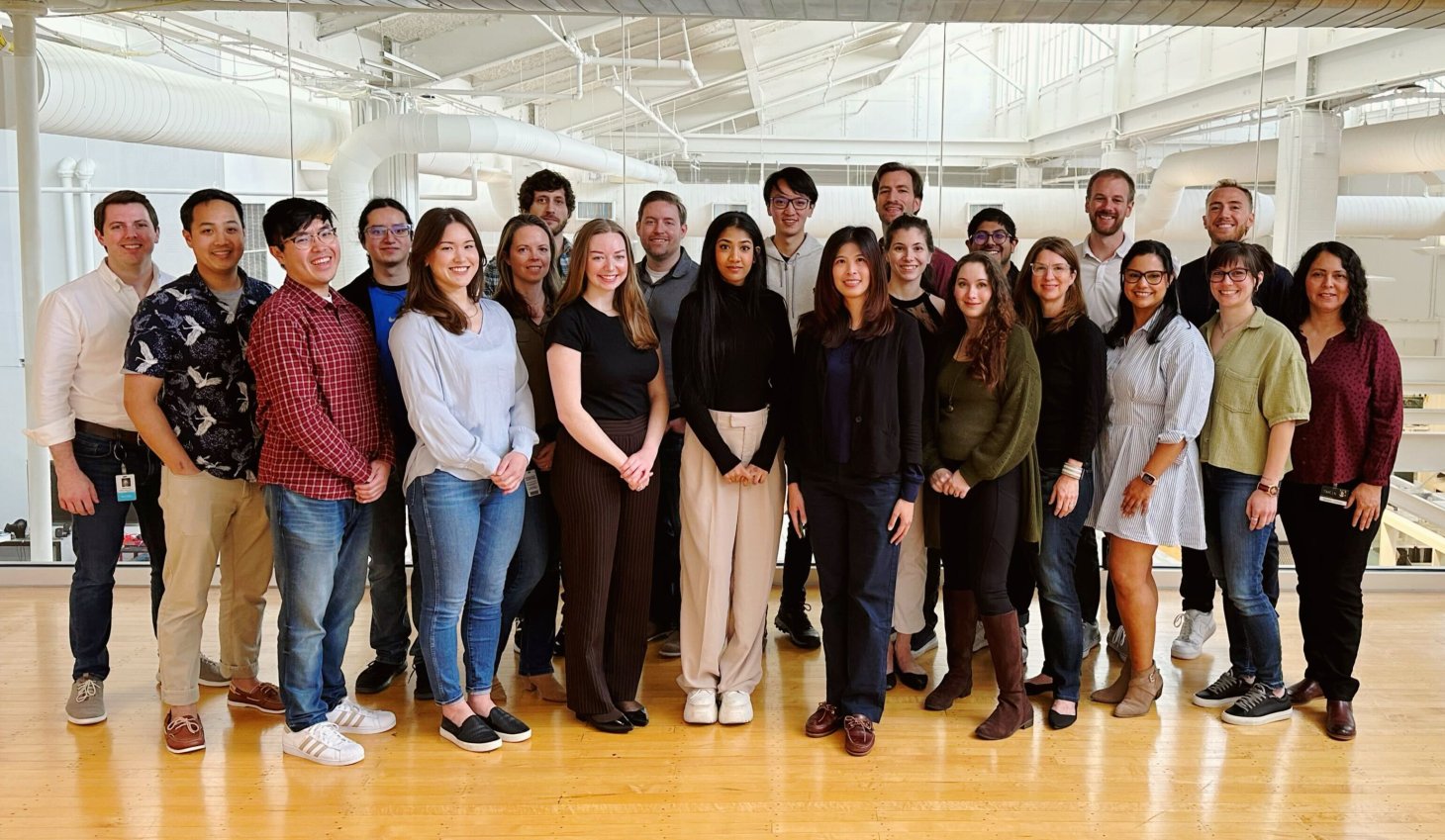 Jonathan Gallion and the OmniScience team smiling and celebrating their successes in 2023.