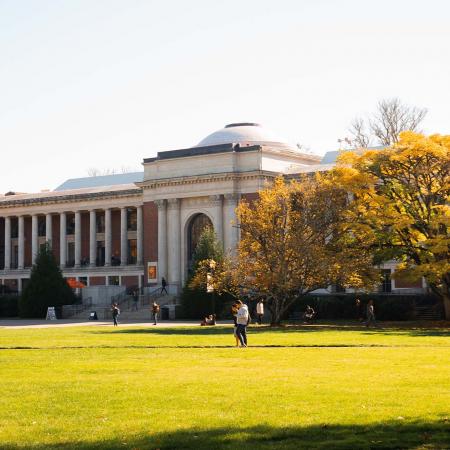 The Memorial Union on a sunny autumn day.